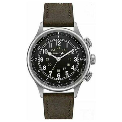 Front view of Bulova A-15 Men's Automatic Watch BUL96A245