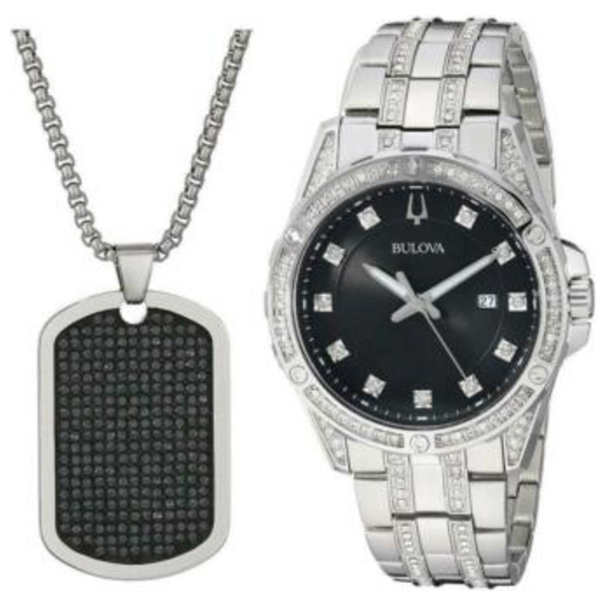 Bulova Crystal Men's Quartz Watch BUL96K104 - Image #4