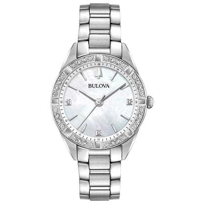 Front view of Bulova Sutton Women's Quartz Watch BUL96R228