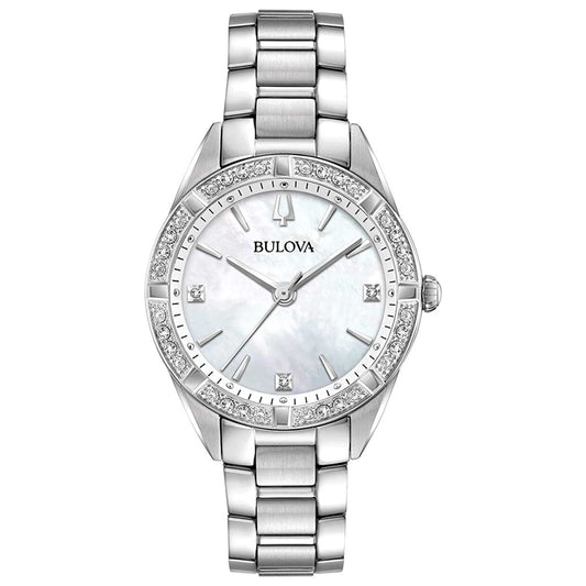 Front view of Bulova Sutton Women's Quartz Watch BUL96R228