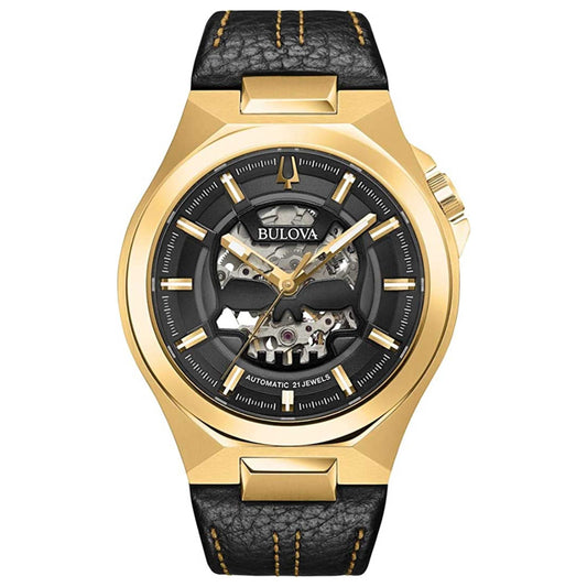 Front view of Bulova Maquina Men's Automatic Watch BUL97A148