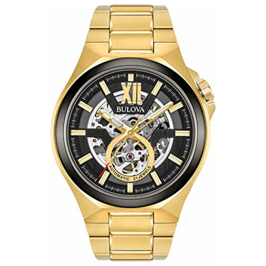 Front view of Bulova Maquina Men's Automatic Watch BUL98A178