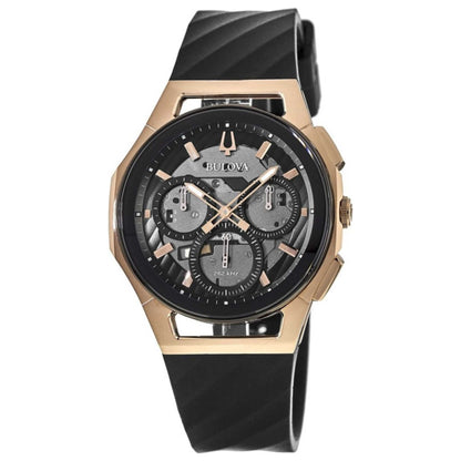 Front view of Bulova Curv Men's Quartz Watch BUL98A185