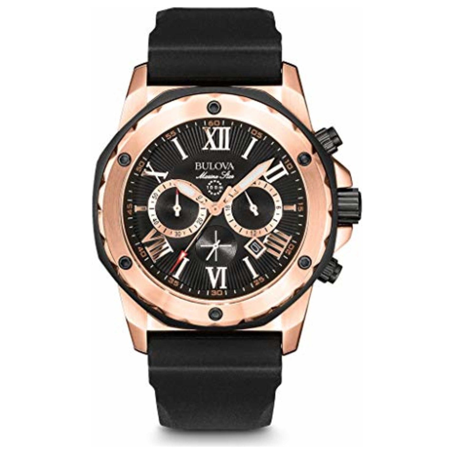 Front view of Bulova Marine Star Men's Quartz Watch BUL98B104