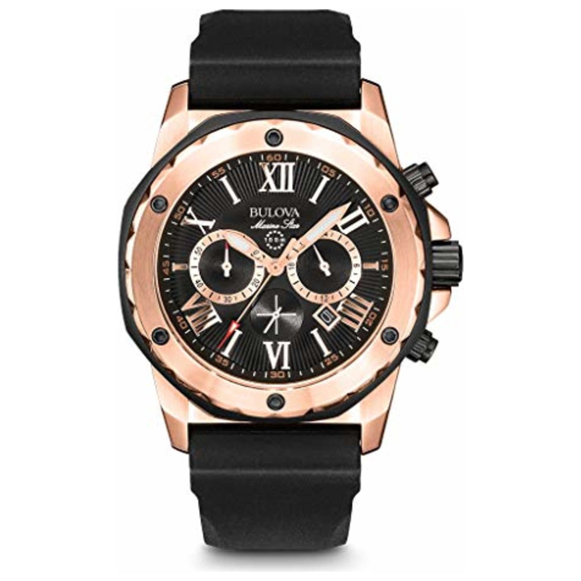 Front view of Bulova Marine Star Men's Quartz Watch BUL98B104