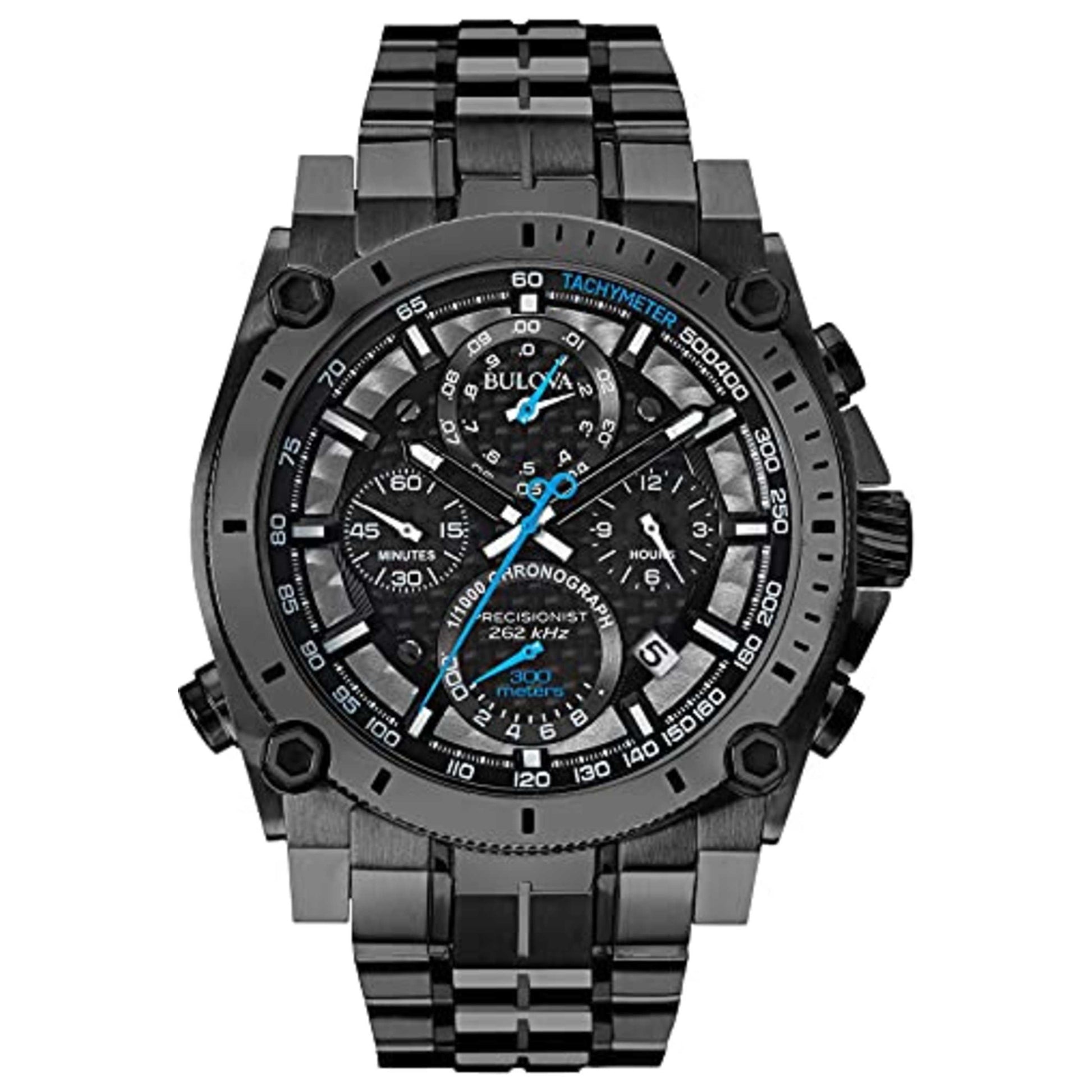 Front view of Bulova Precisionist Men's Quartz Watch BUL98B229