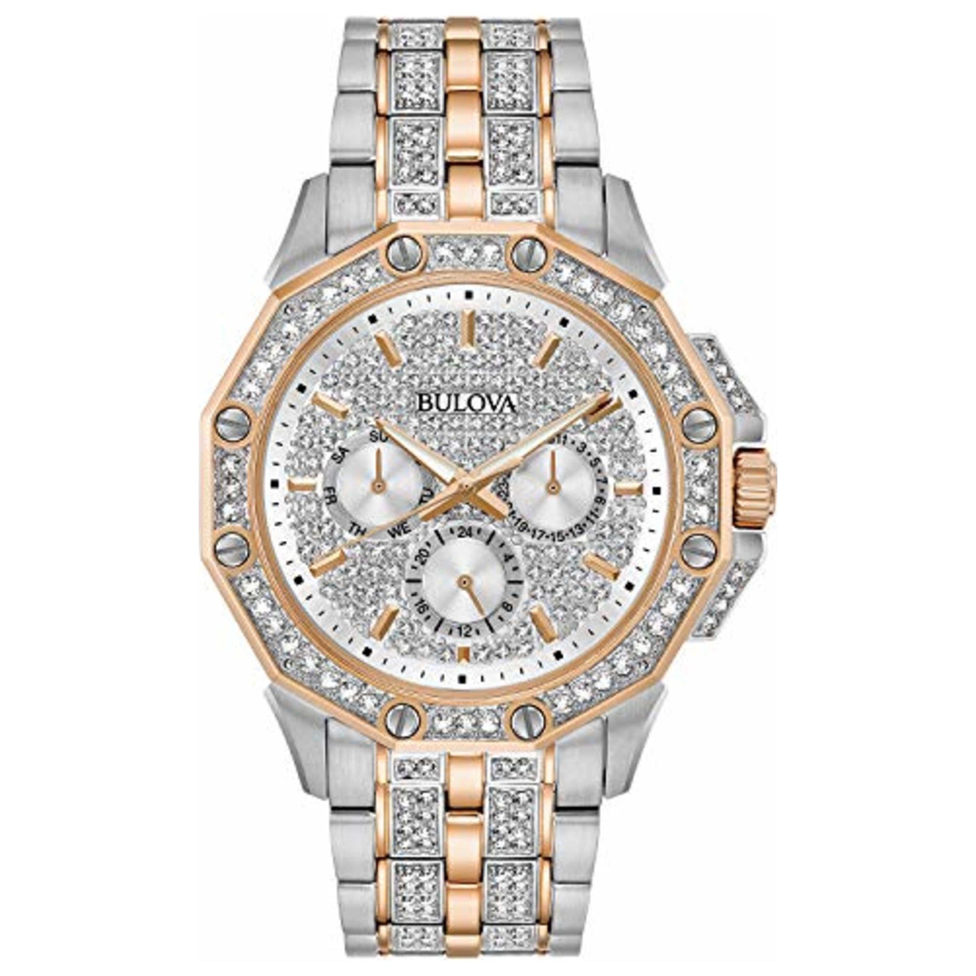 Front view of Bulova Octava Men's Quartz Watch BUL98C133