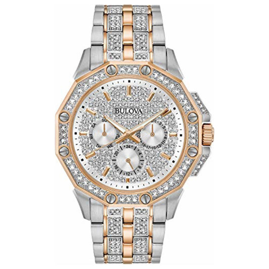 Front view of Bulova Octava Men's Quartz Watch BUL98C133