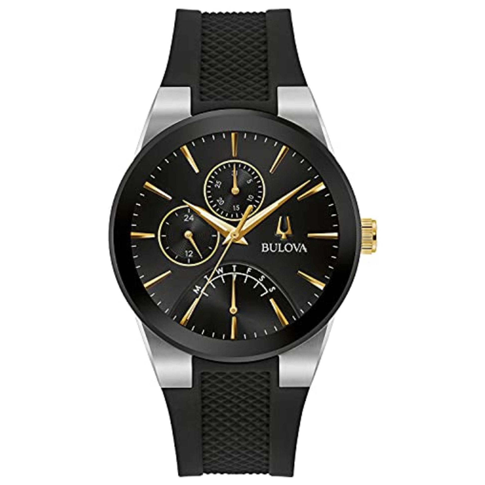 Front view of Bulova Futuro Men's Quartz Watch BUL98C138