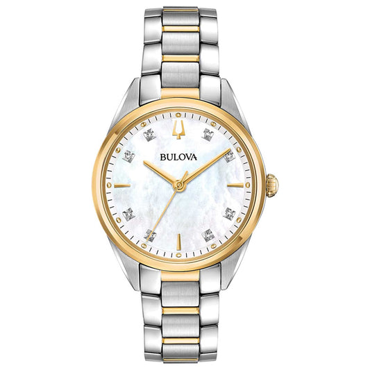Front view of Bulova Sutton Women's Quartz Watch BUL98P184
