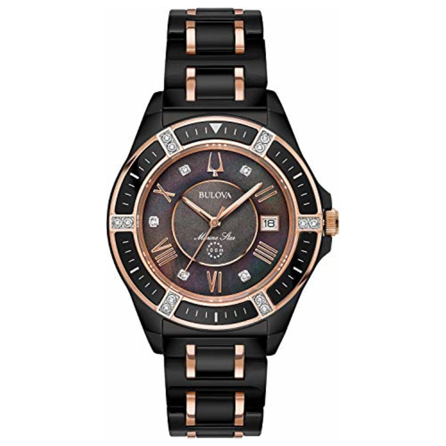 Front view of Bulova Marine Star Women's Quartz Watch BUL98R242