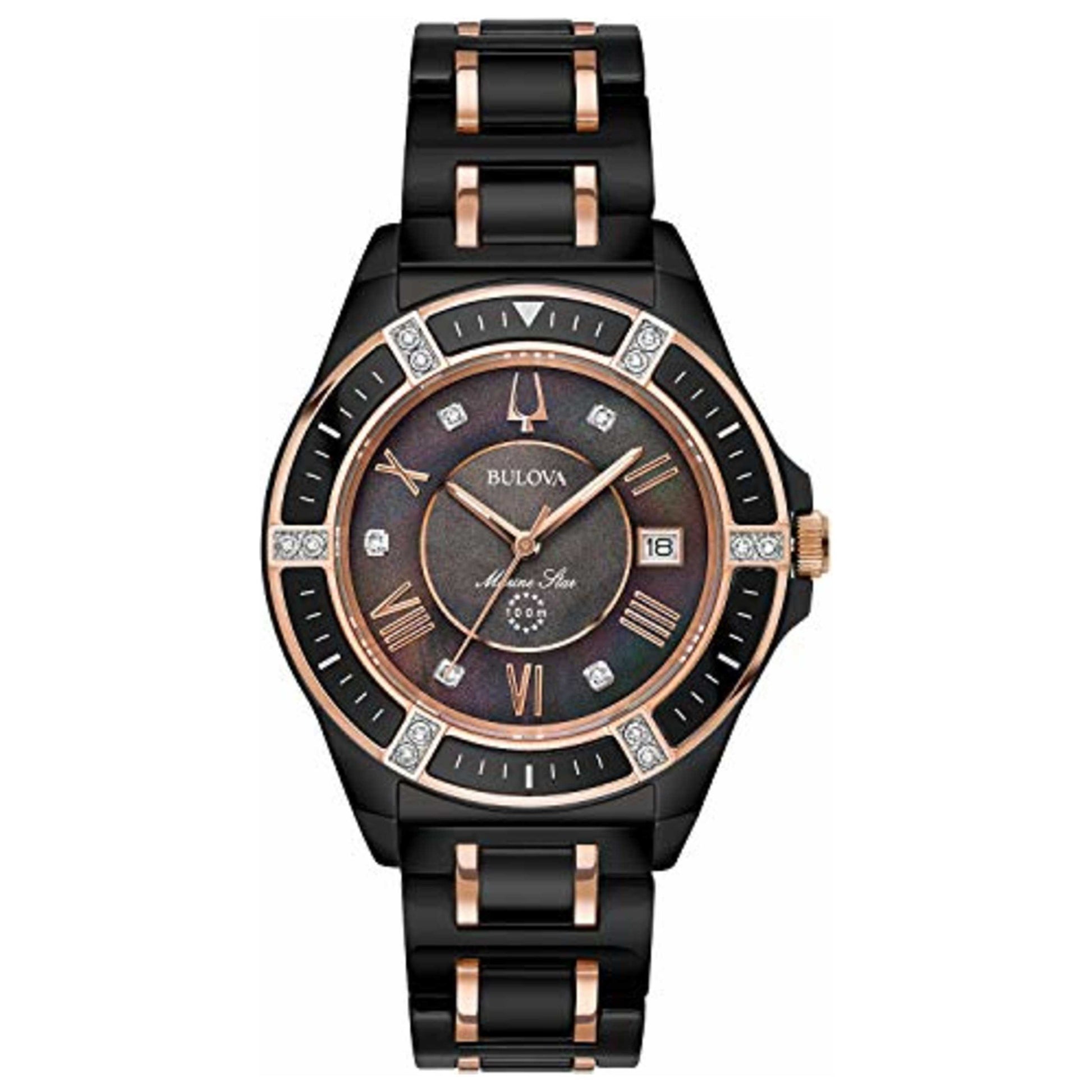 Front view of Bulova Marine Star Women's Quartz Watch BUL98R242