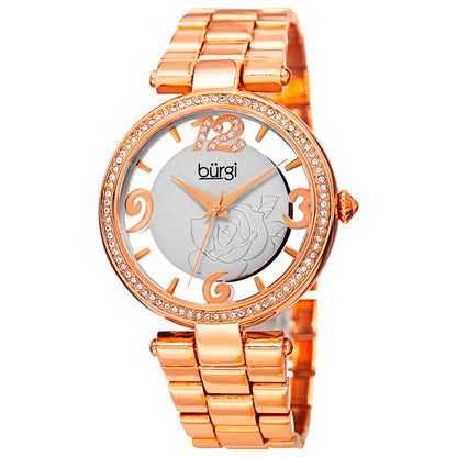 Front view of Burgi Classic Women's Quartz Watch BUR148RG