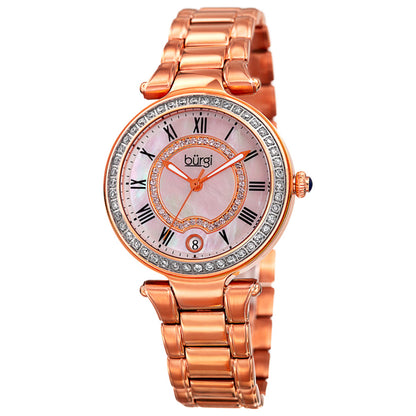 Front view of Burgi Classic Women's Quartz Watch BUR165RG