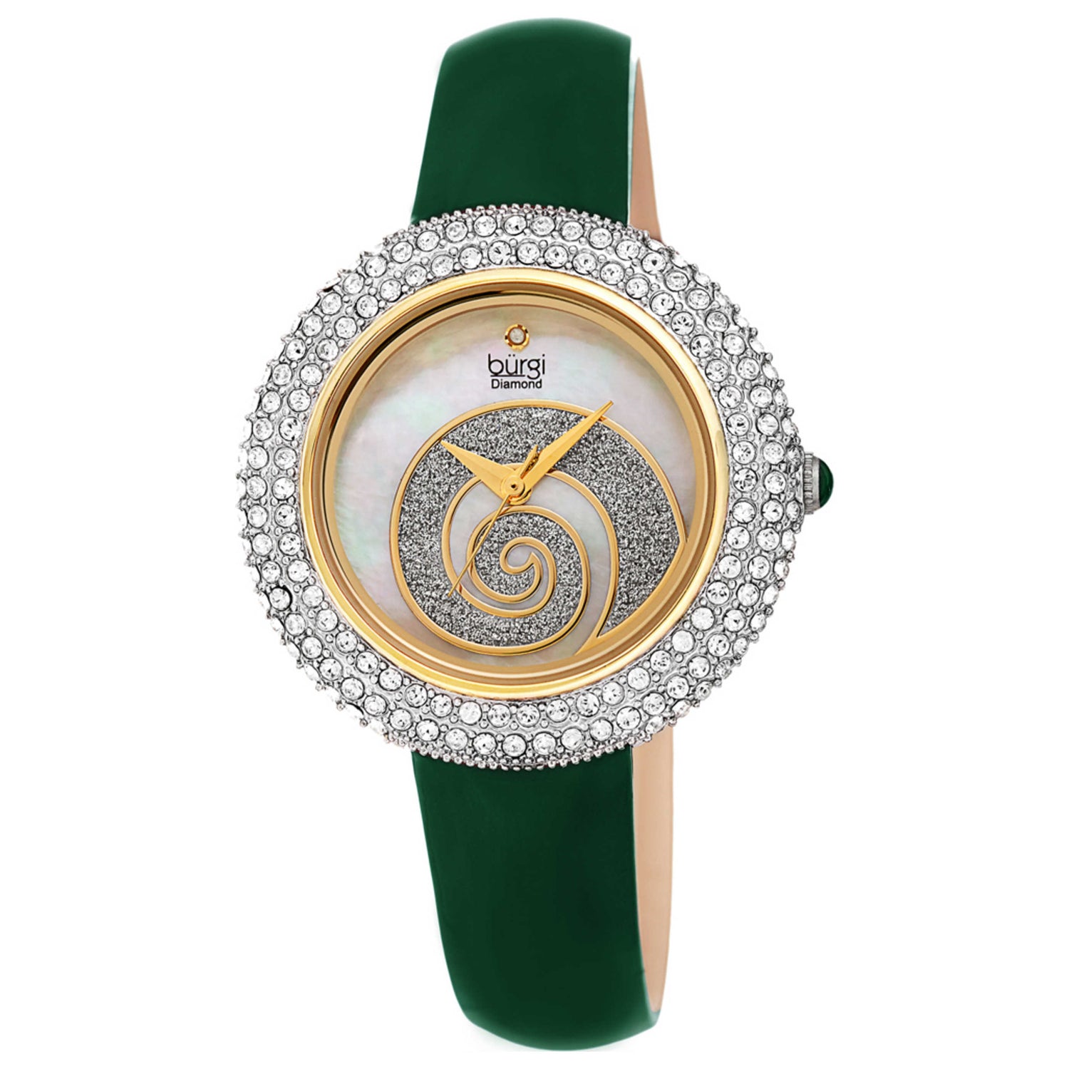 Front view of Burgi Women's Quartz Watch BUR209GN