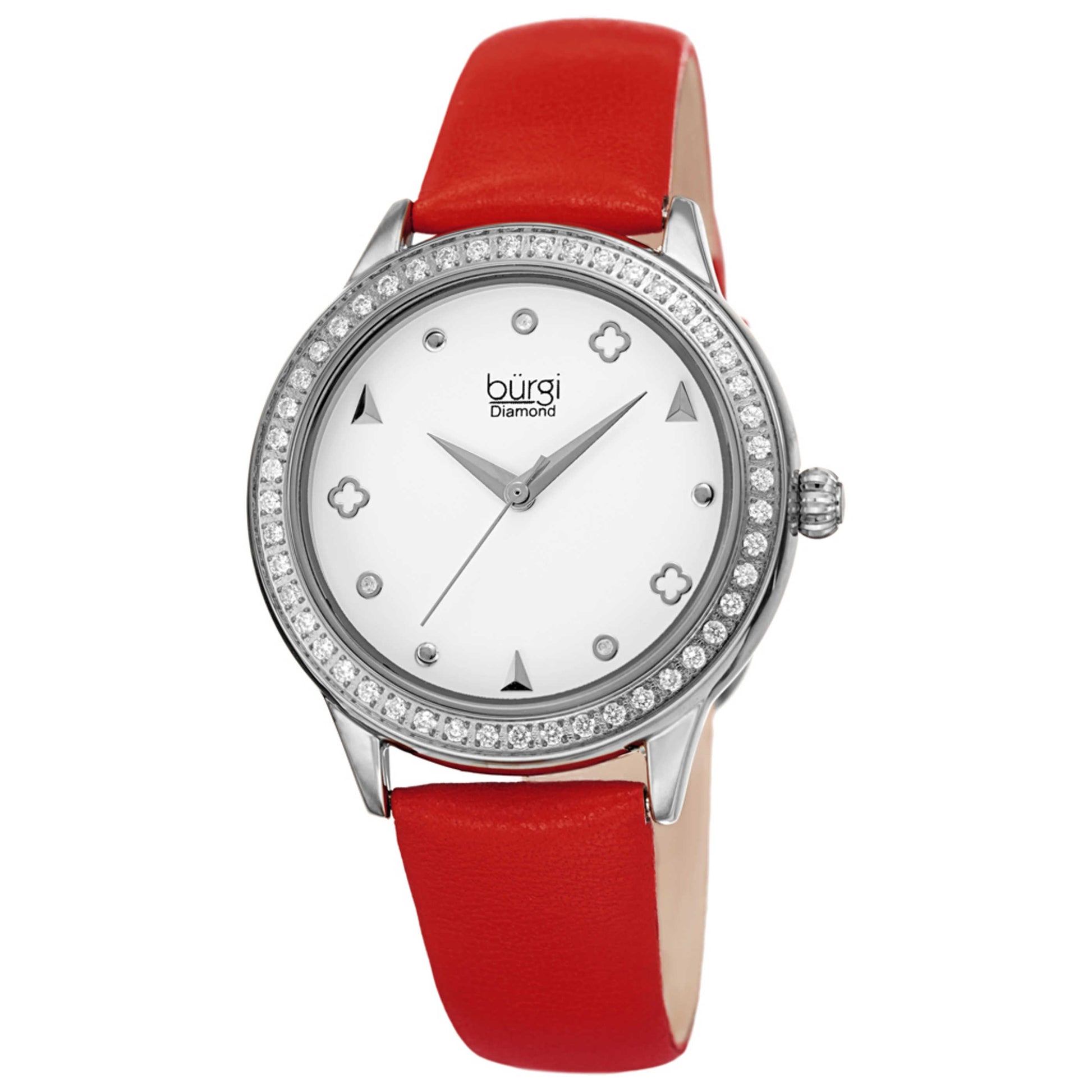 Front view of Burgi Women's Quartz Watch BUR221RD