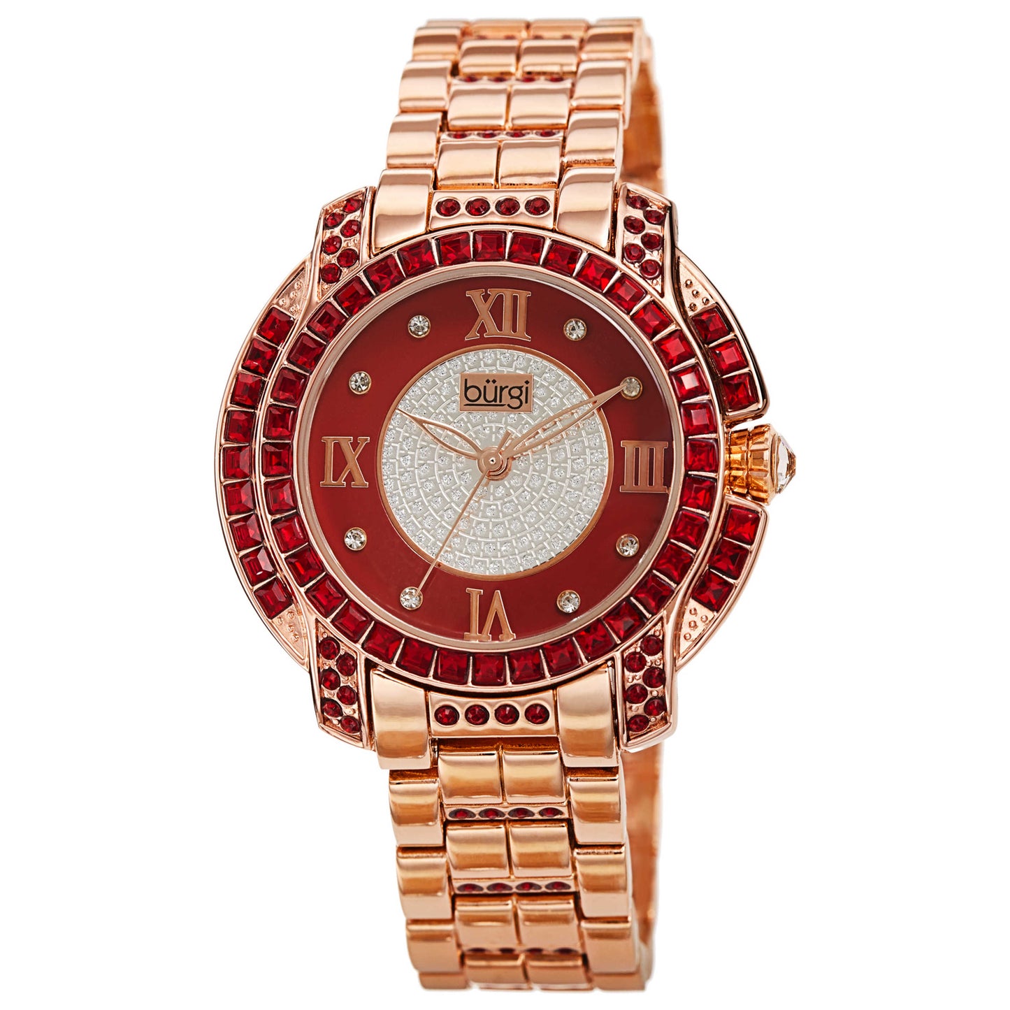 Front view of Burgi Women's Quartz Watch BUR276RD