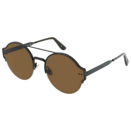 Front view of Bottega Veneta Novelty Unisex Sunglasses BV0013S-30000079-001