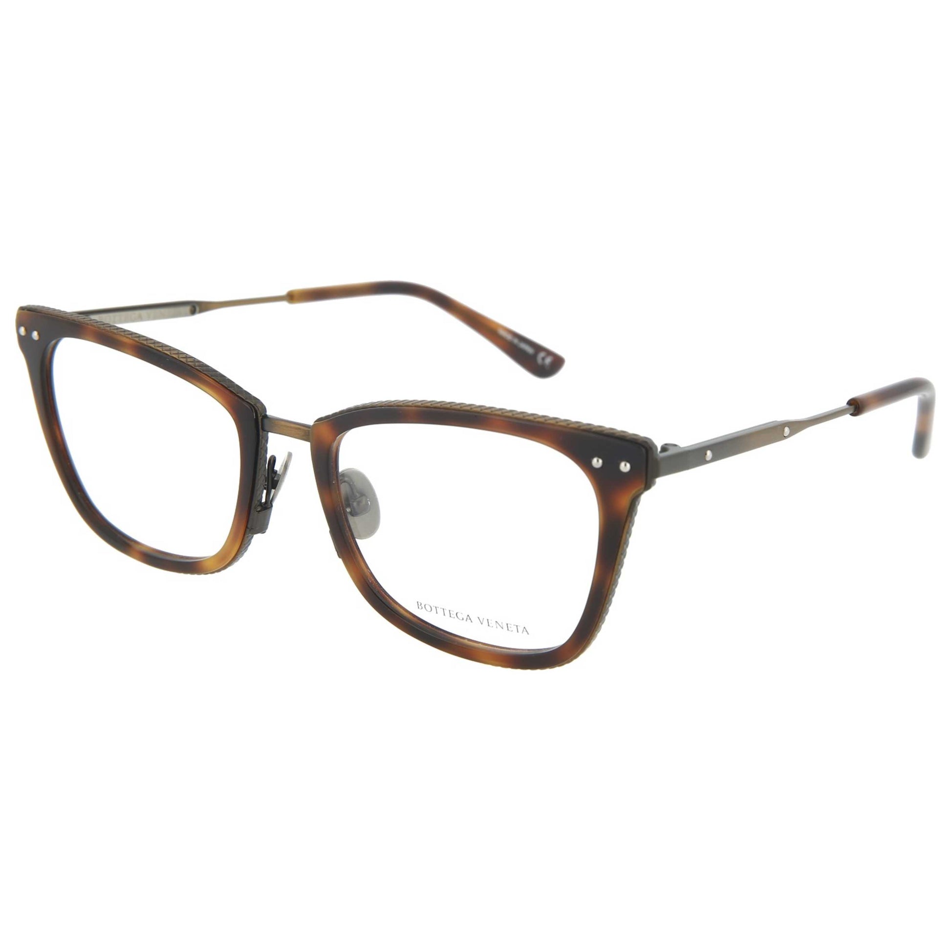 Front view of Bottega Veneta Novelty Women's Opticals BV0065O-30000537-006