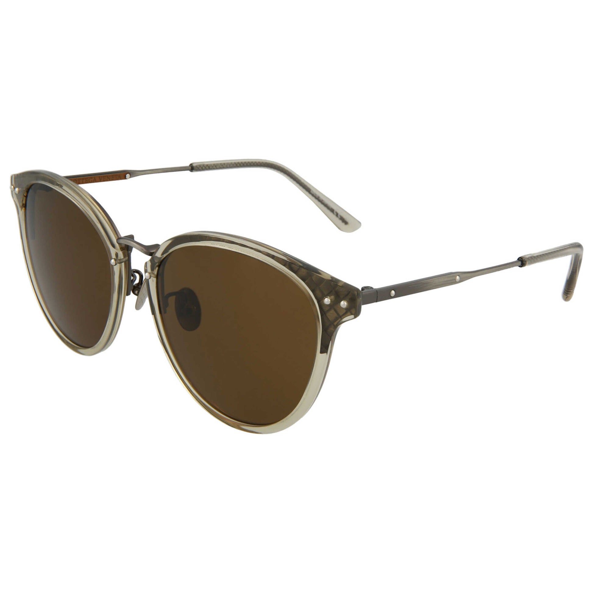 Front view of Bottega Veneta Fashion Unisex Sunglasses BV0152SK-30002252-003