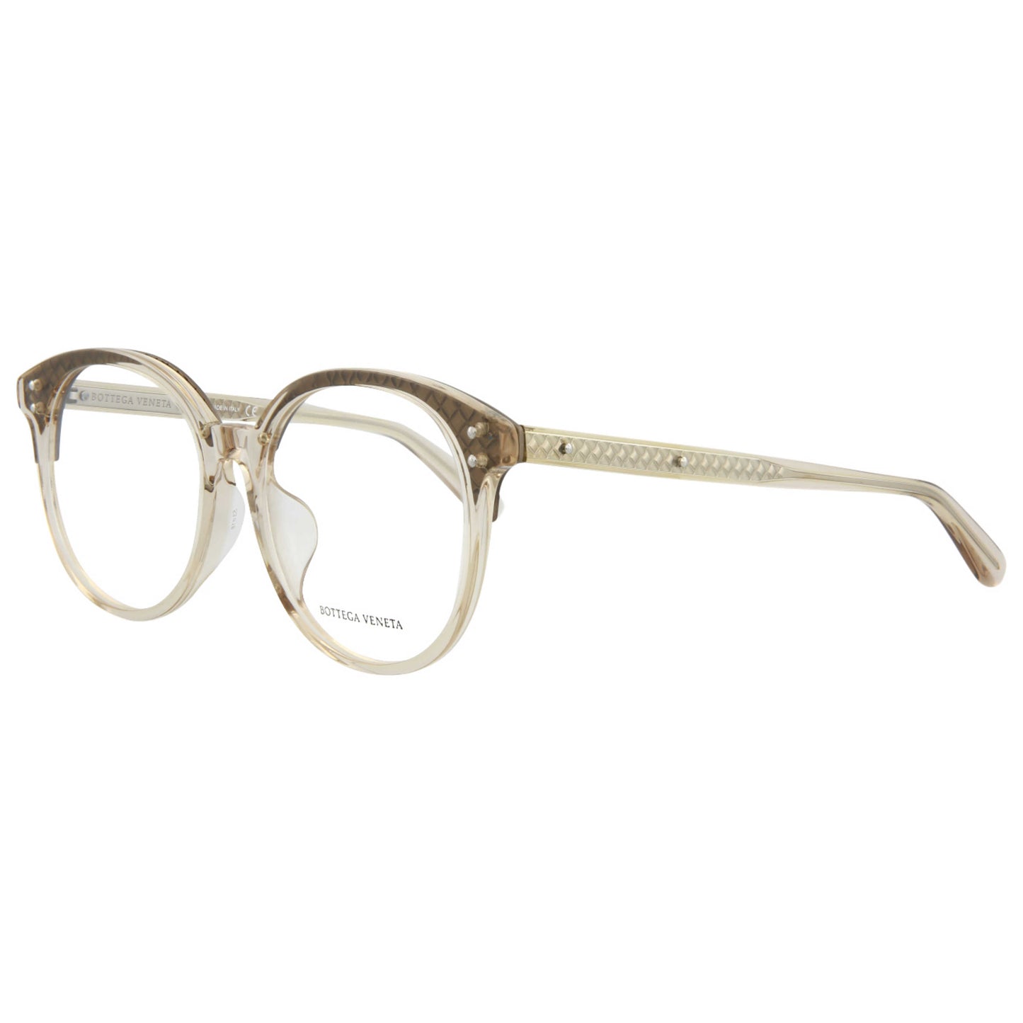 Front view of Bottega Veneta Novelty Women's Opticals BV0176OA-30002496-003