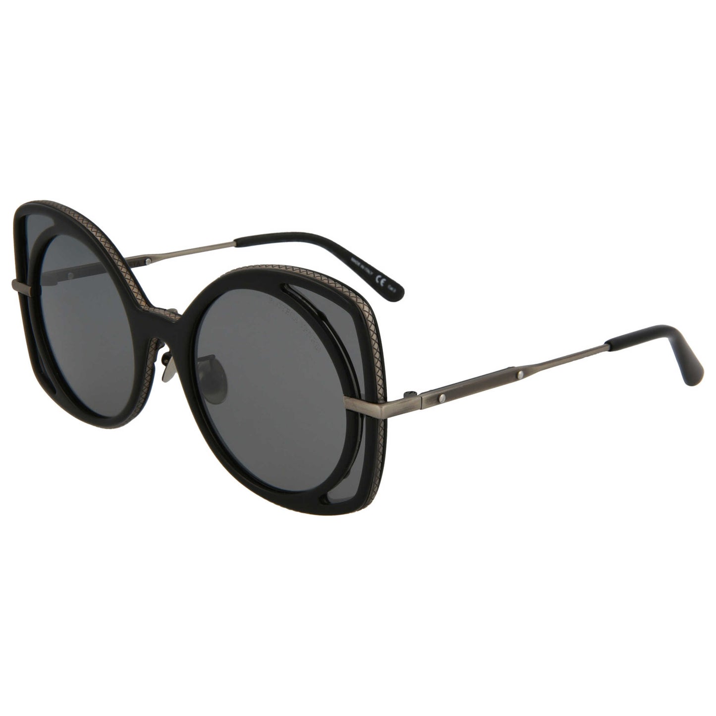Front view of Bottega Veneta Novelty Women's Sunglasses BV0177S-30002472-001