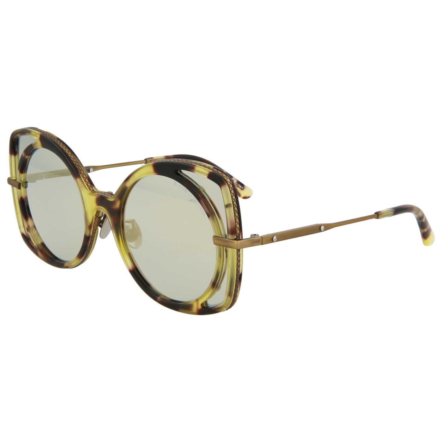 Front view of Bottega Veneta Novelty Women's Sunglasses BV0177S-30002472-002