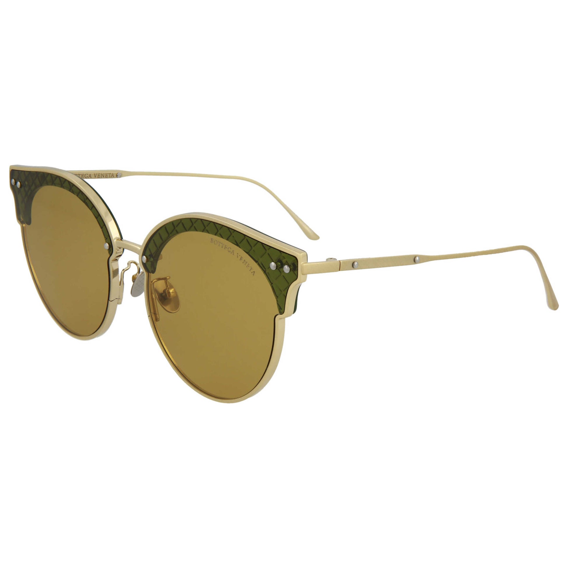 Front view of Bottega Veneta Fashion Unisex Sunglasses BV0210S-30002983-004