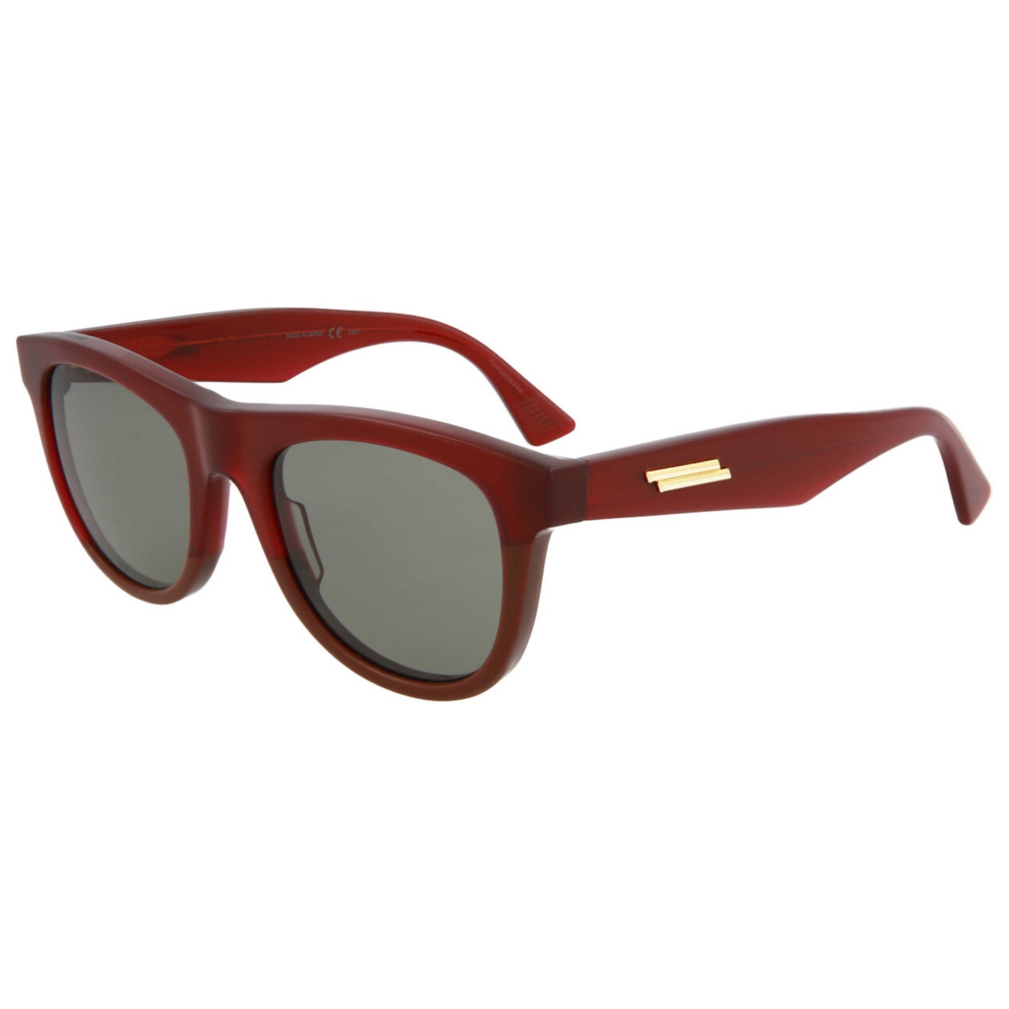 Front view of Bottega Veneta Core Unisex Sunglasses BV1001S-30007848-008