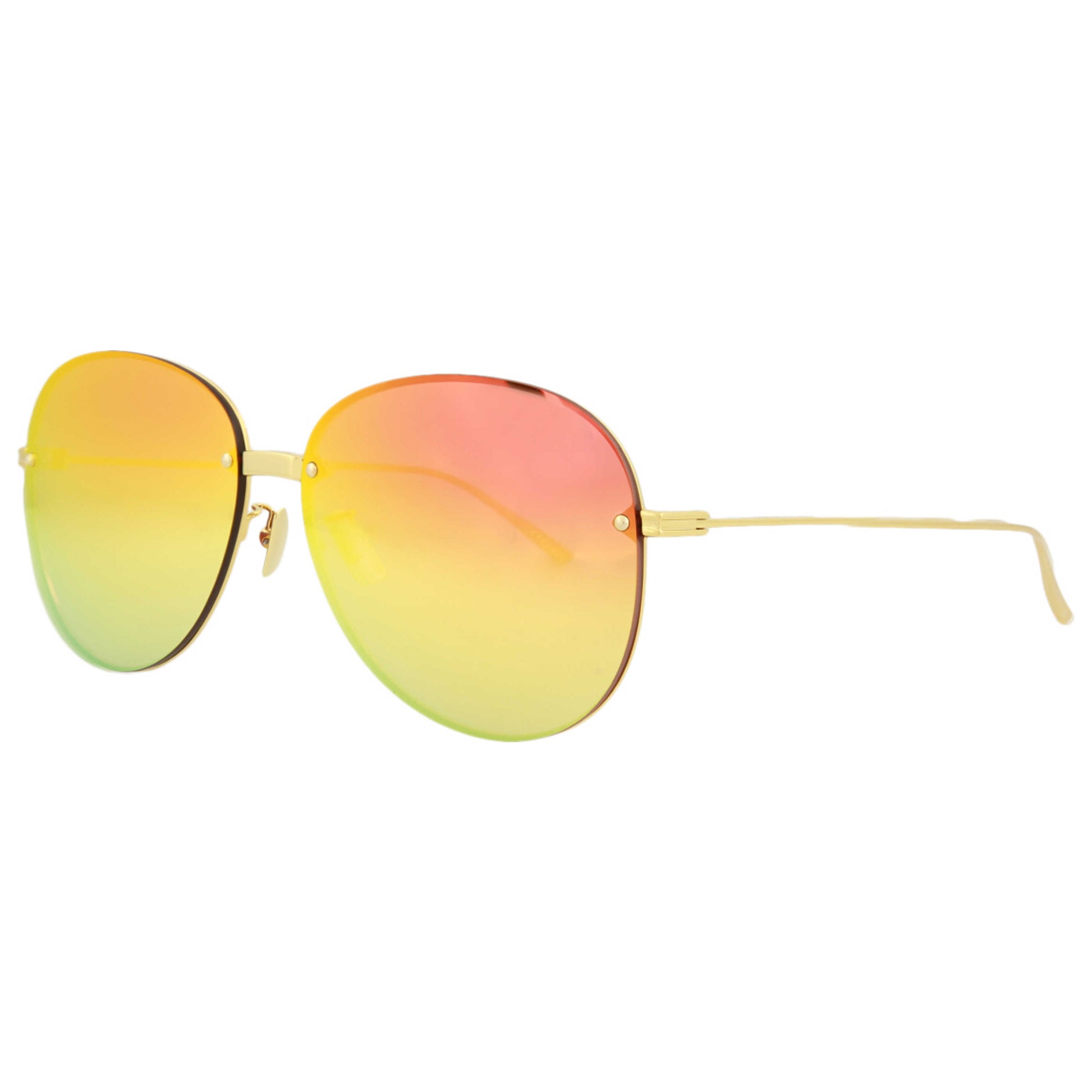 Front view of Bottega Veneta Fashion Unisex Sunglasses BV1084SA-30009181-003