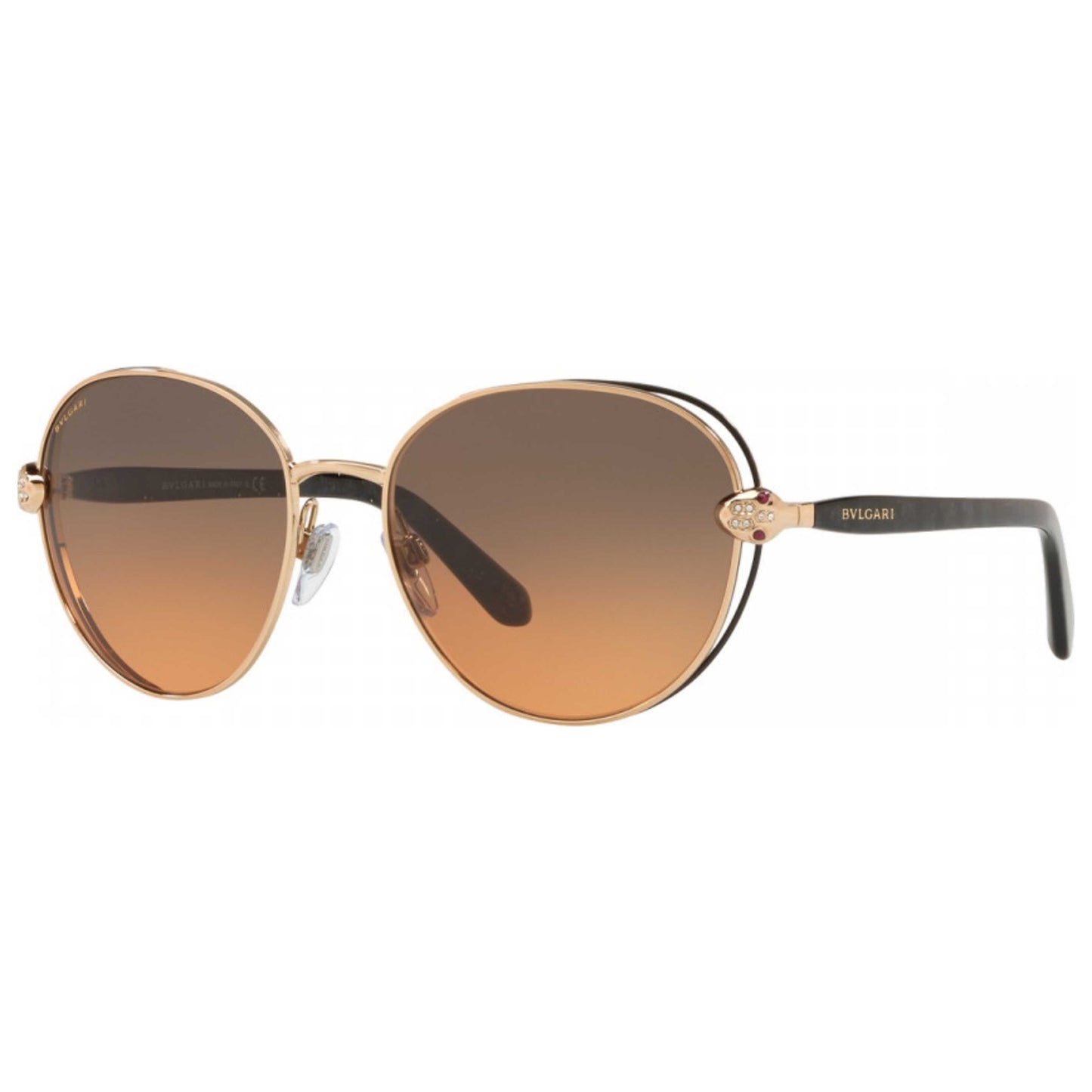 Front view of Bulgari Fashion Women's Sunglasses BV6087B-201418-57
