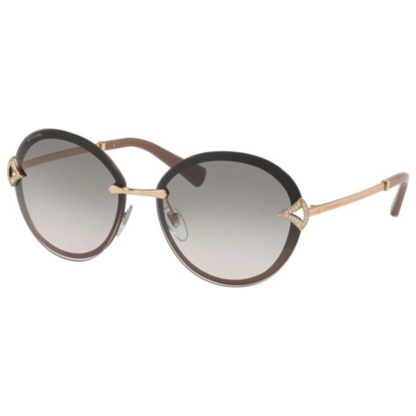 Front view of Bulgari Fashion Women's Sunglasses BV6101B-20146F-61