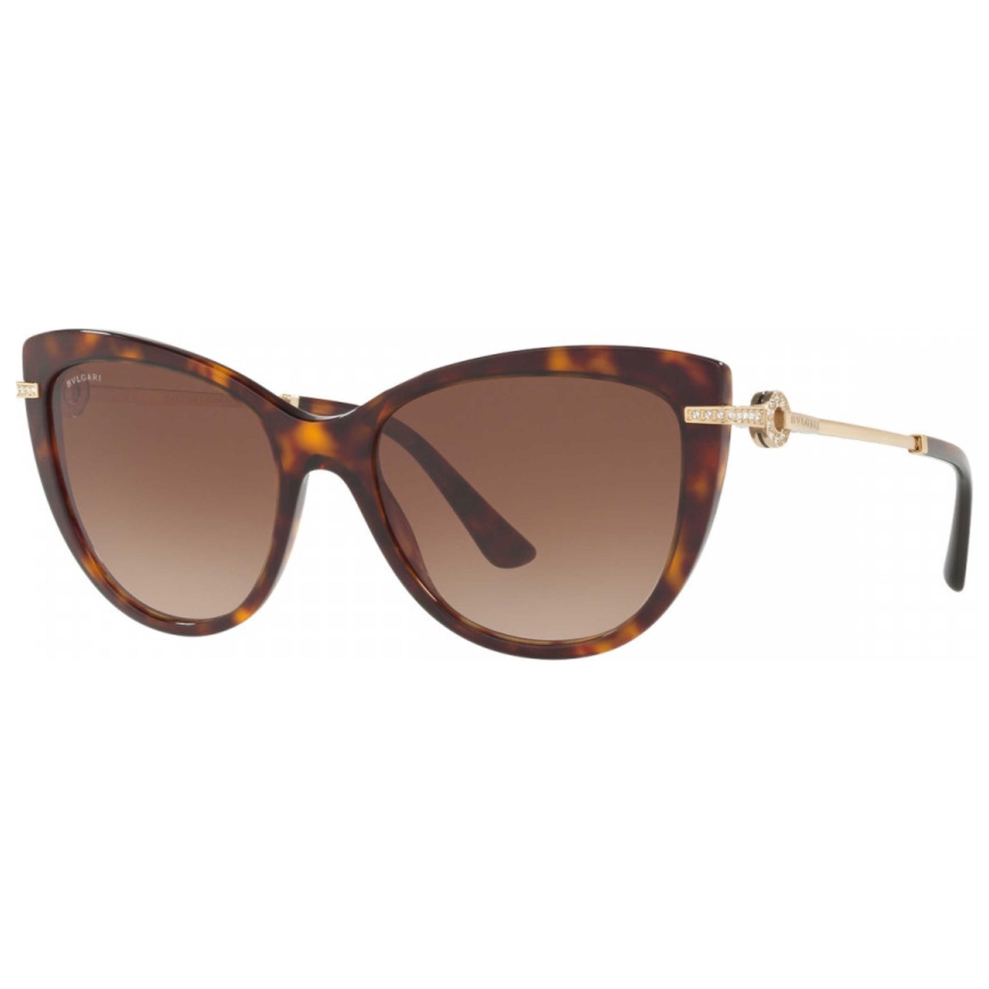Front view of Bulgari Fashion Women's Sunglasses BV8218B-504-13-55