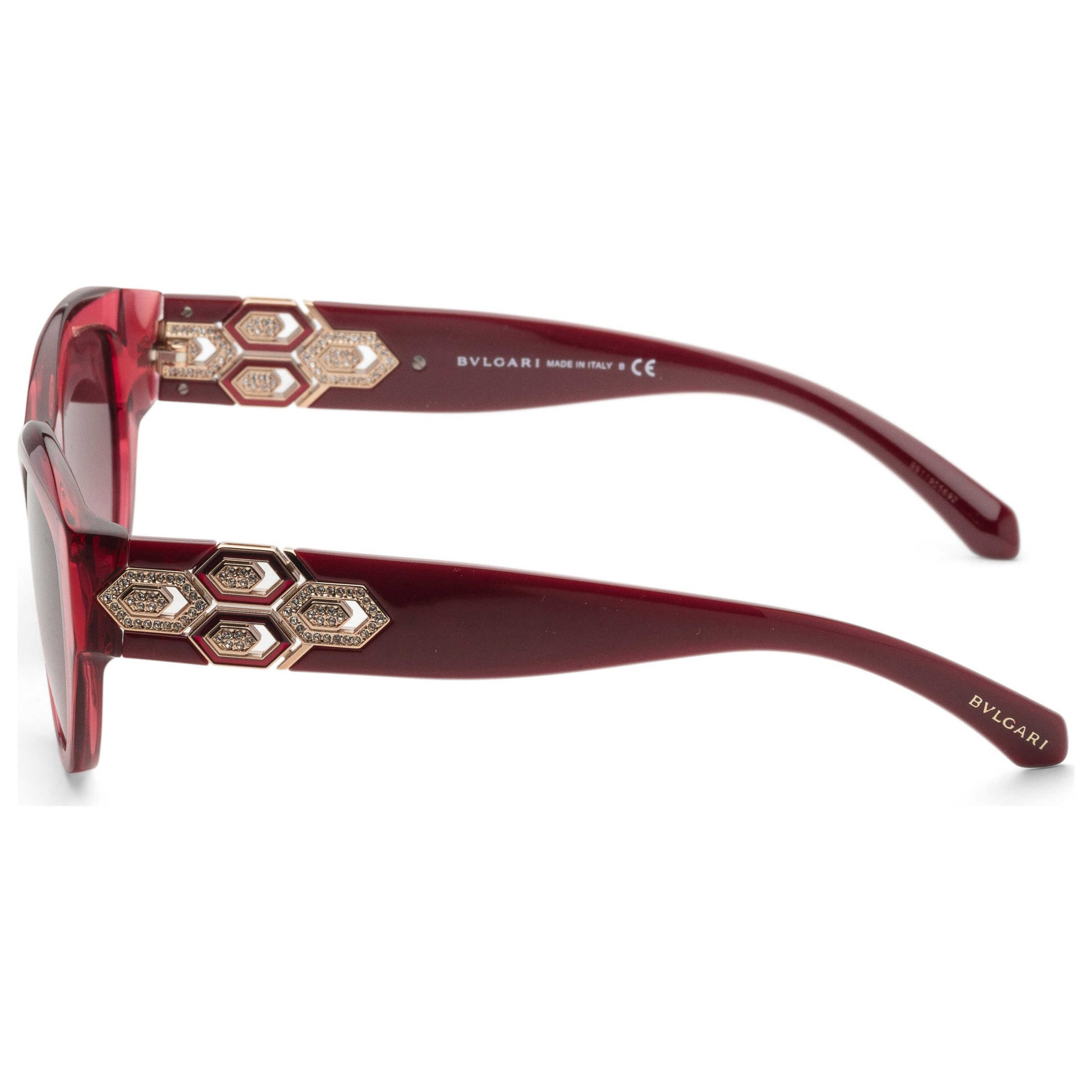 Left view of Bulgari Fashion Women's Sunglasses BV8221B-54788H-53