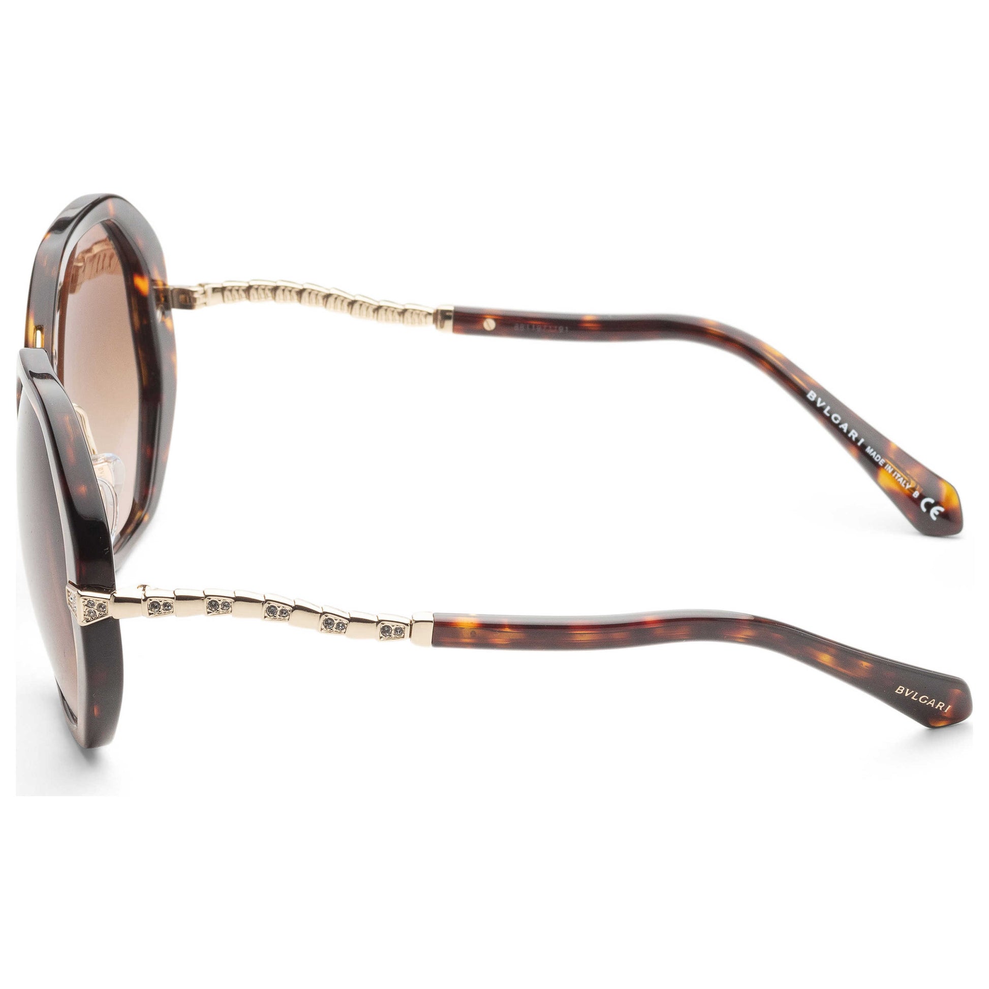 Left view of Bulgari Fashion Women's Sunglasses BV8242B-504-13-55