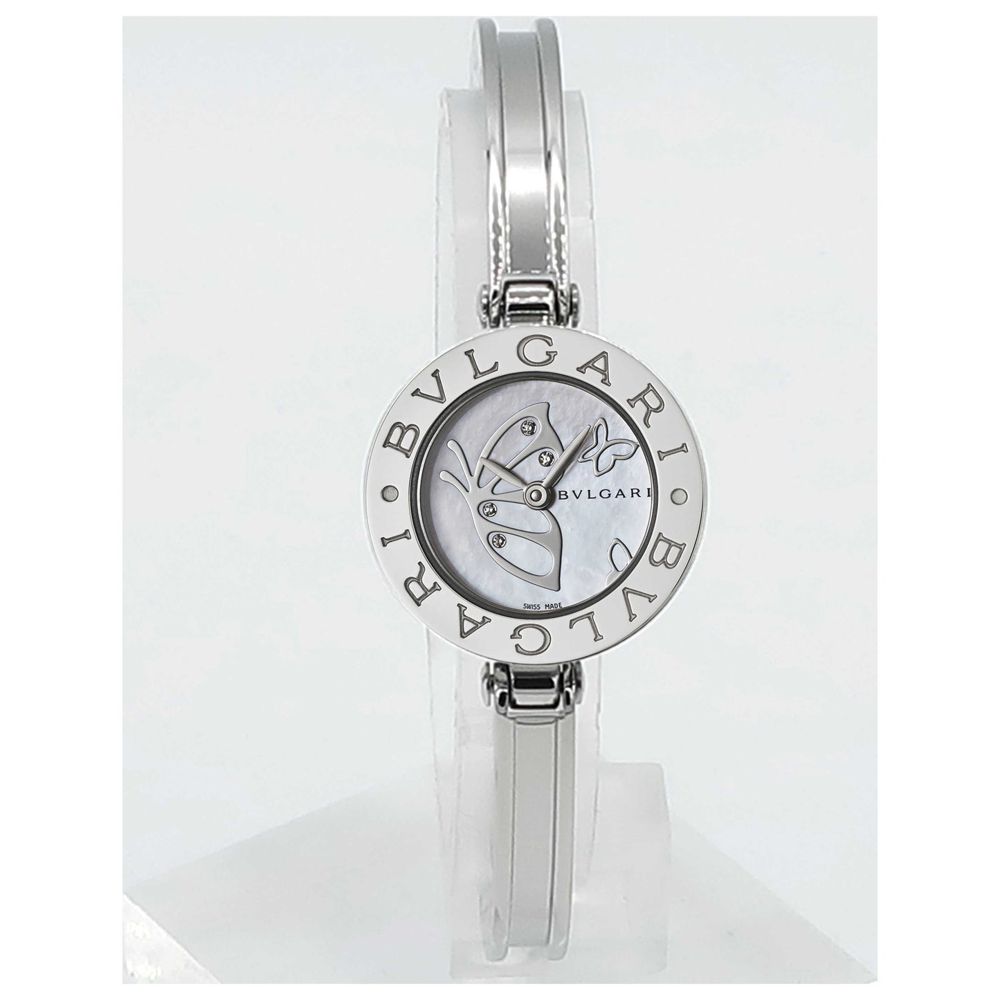 Front view of Bulgari B-Zero 1 Women's Swiss Quartz (Battery-Powered) Watch BZ22BDSS-M-SD