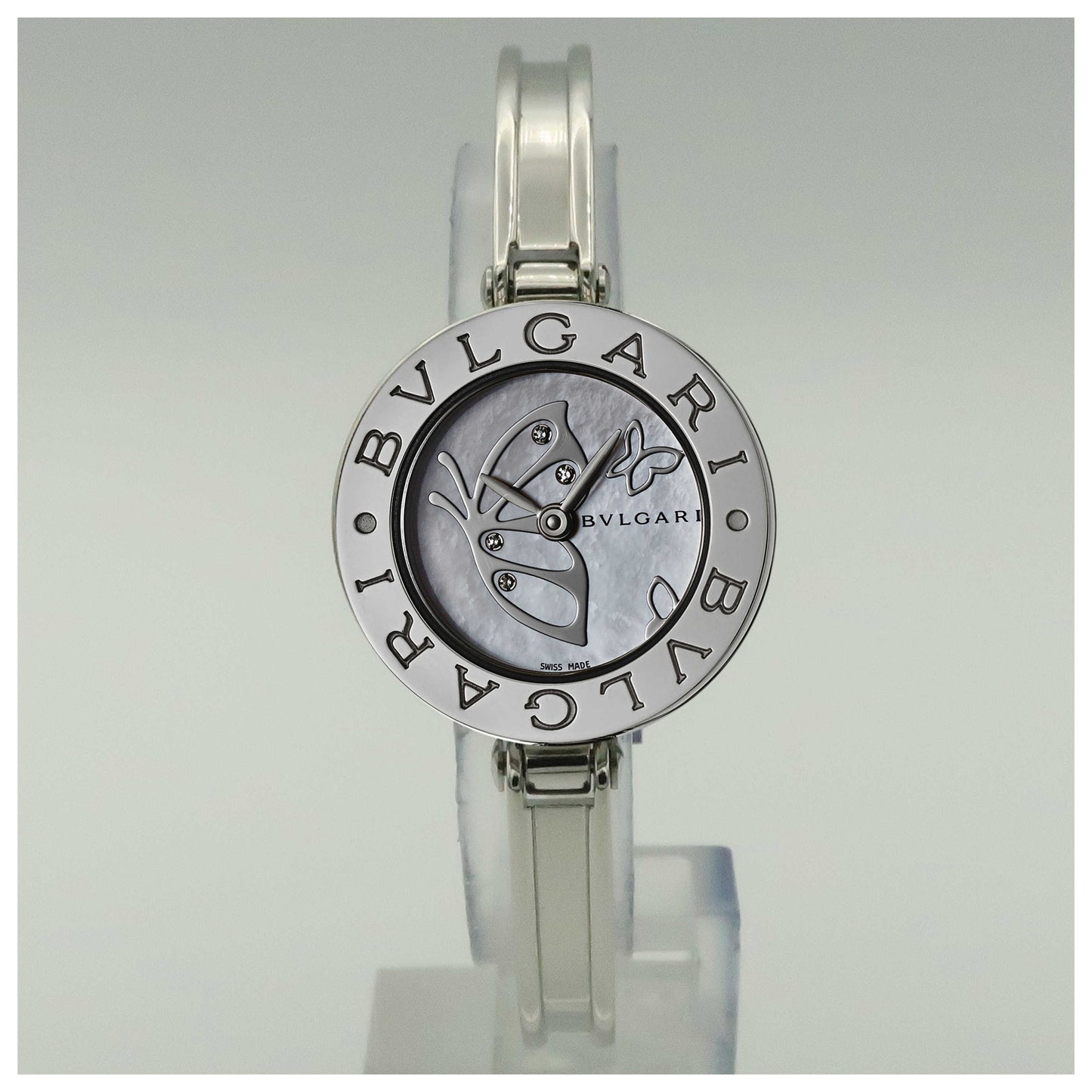 Front view of Bulgari B-Zero 1 Women's Swiss Quartz (Battery-Powered) Watch BZ22BDSS-S-SDV