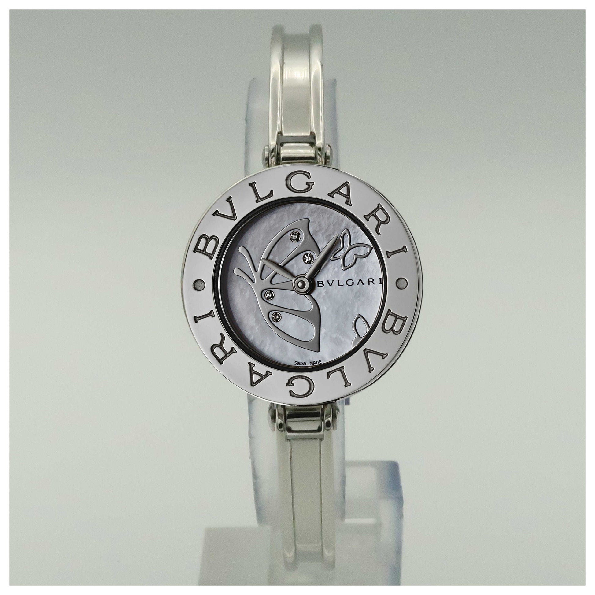 Front view of Bulgari B-Zero 1 Women's Swiss Quartz (Battery-Powered) Watch BZ22BDSS-S-SDV