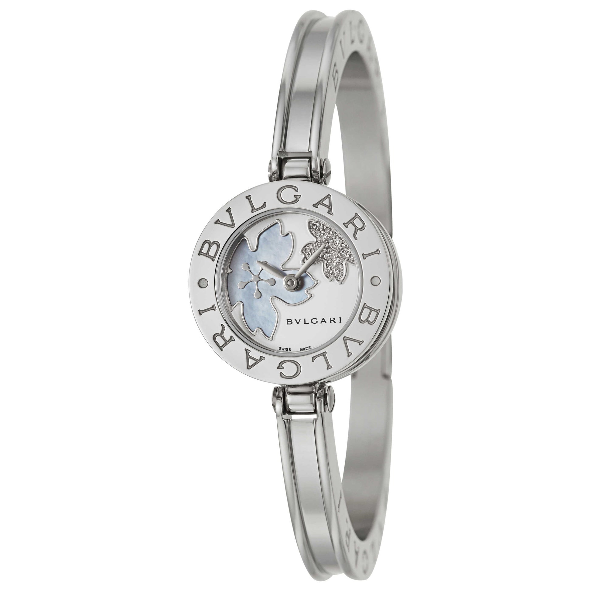 Front view of Bulgari B-Zero 1 Women's Swiss Quartz (Battery-Powered) Watch BZ22FDSS-M