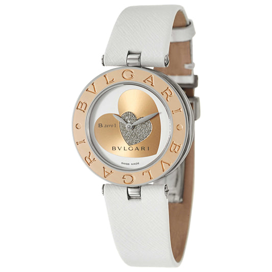 Front view of Bulgari B-Zero 1 Women's Swiss Quartz (Battery-Powered) Watch BZ30WHDSGL