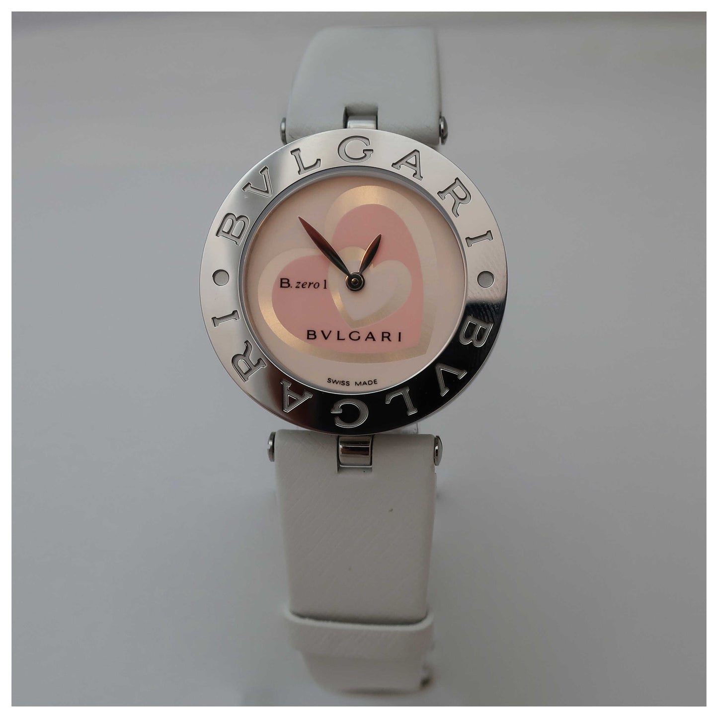 Front view of Bulgari B-Zero 1 Women's Swiss Quartz (Battery-Powered) Watch BZ30WPHSL-JA-SD
