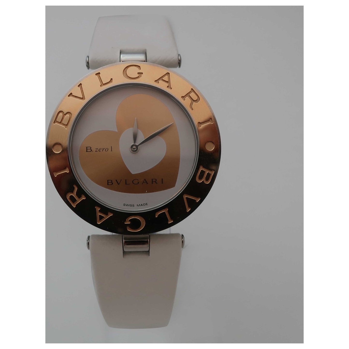 Front view of Bulgari B-Zero 1 Women's Swiss Quartz (Battery-Powered) Watch BZ35WHSGL-SD2