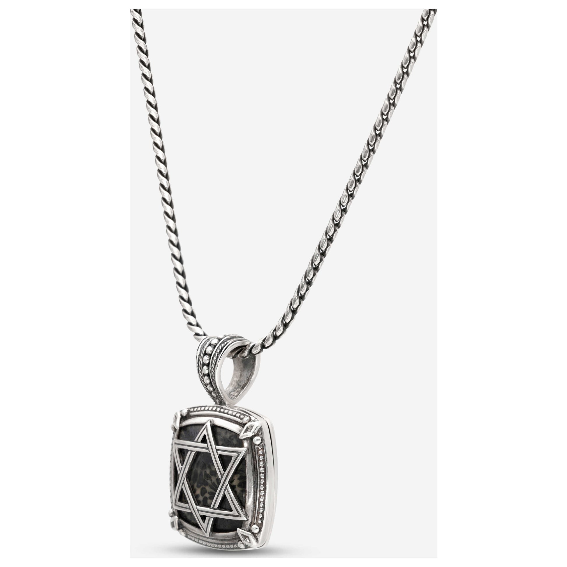 Konstantino Star Of David Pendant Men's Necklace C-MEKJ673-131-449 - Image #2