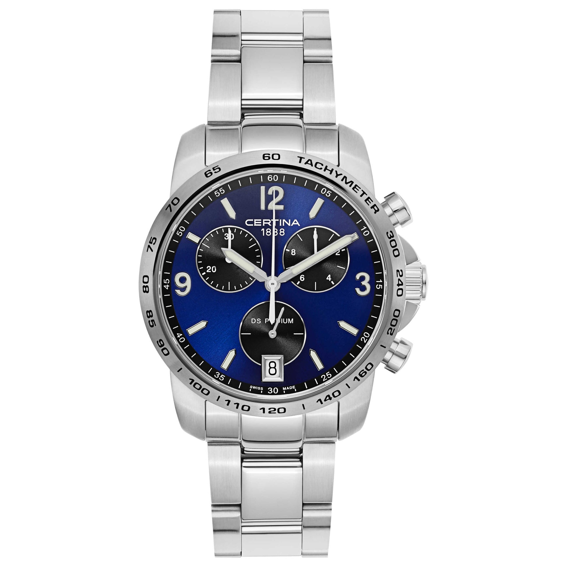 Front view of Certina DS Podium Men's Swiss Quartz (Battery-Powered) Watch C001-417-11-047-00