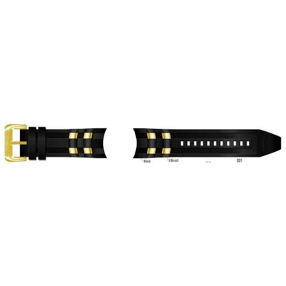 Front view of Invicta Scuba Band Unisex Watch Strap C00190PUBLKGT