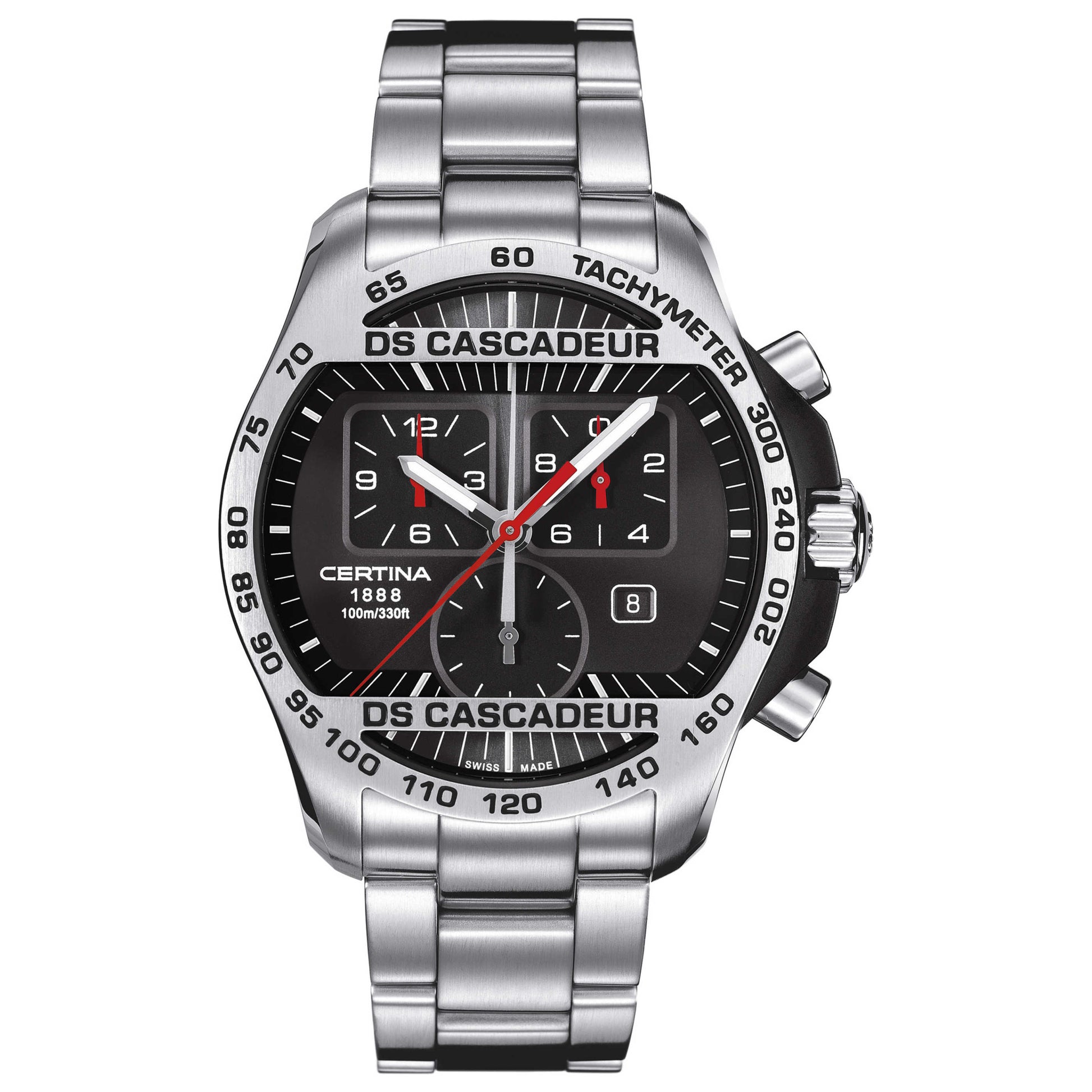 Front view of Certina DS Cascadeur Men's Swiss Quartz (Battery-Powered) Watch C003-617-21-050-00