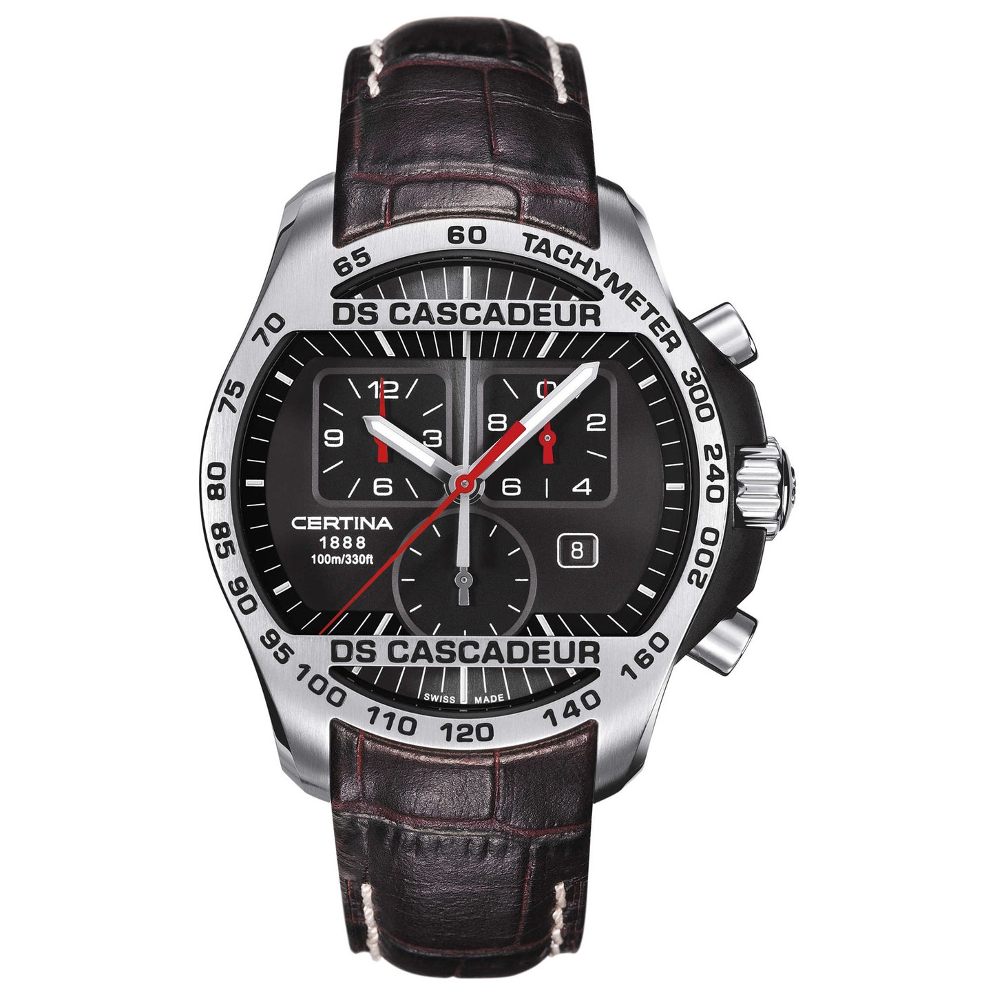 Front view of Certina DS Cascadeur Men's Swiss Quartz (Battery-Powered) Watch C003-617-26-050-00