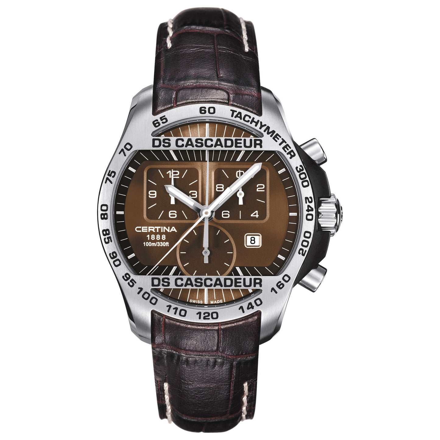 Front view of Certina DS Cascadeur Men's Swiss Quartz (Battery-Powered) Watch C003-617-26-290-00