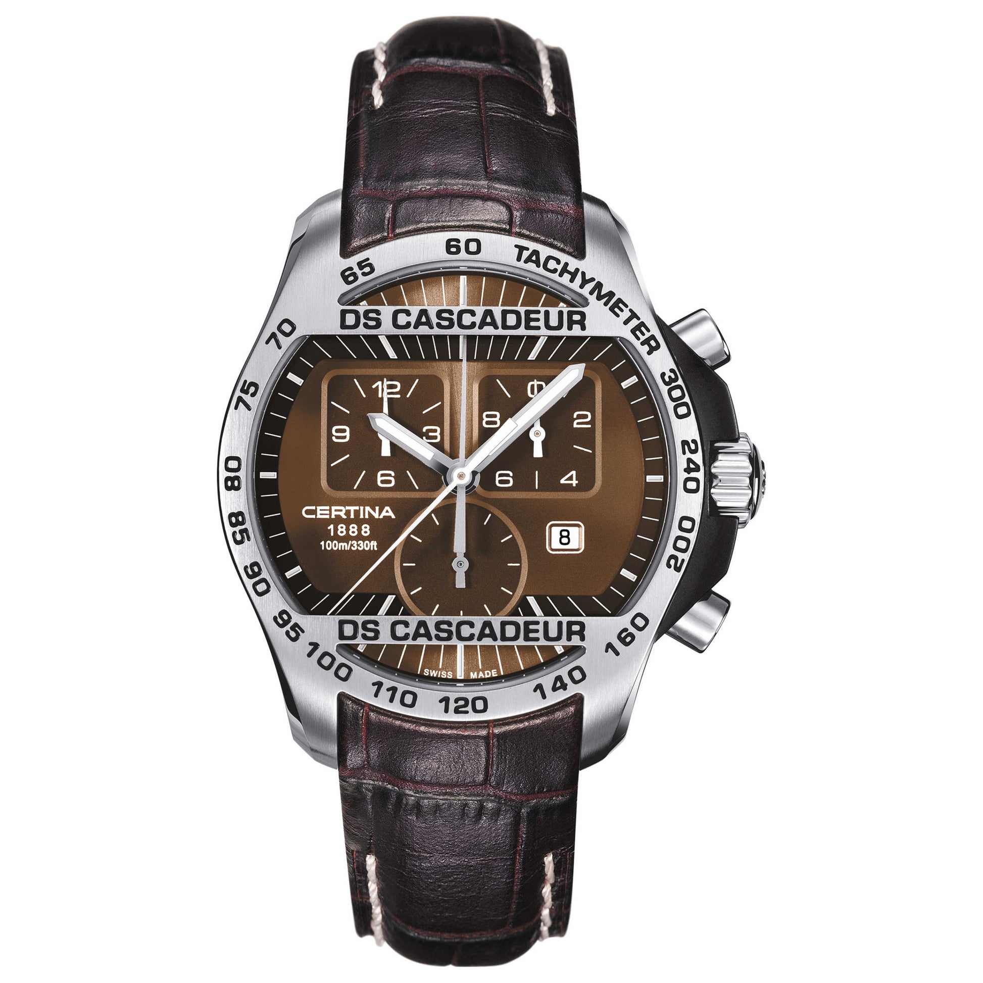 Front view of Certina DS Cascadeur Men's Swiss Quartz (Battery-Powered) Watch C003-617-26-290-00