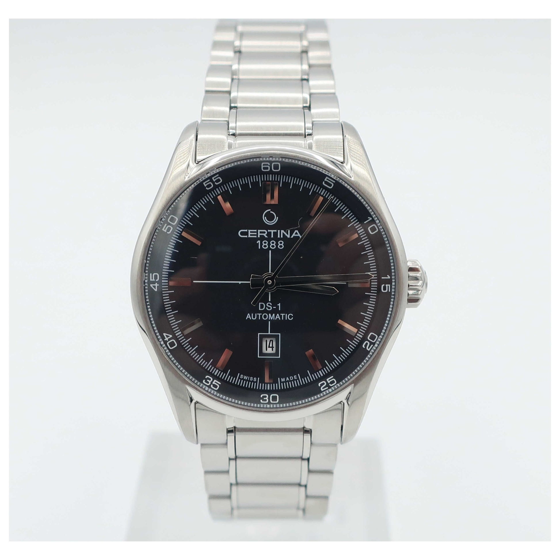 Front view of Certina DS 1 Women's Automatic Watch C006-207-11-05100-SD